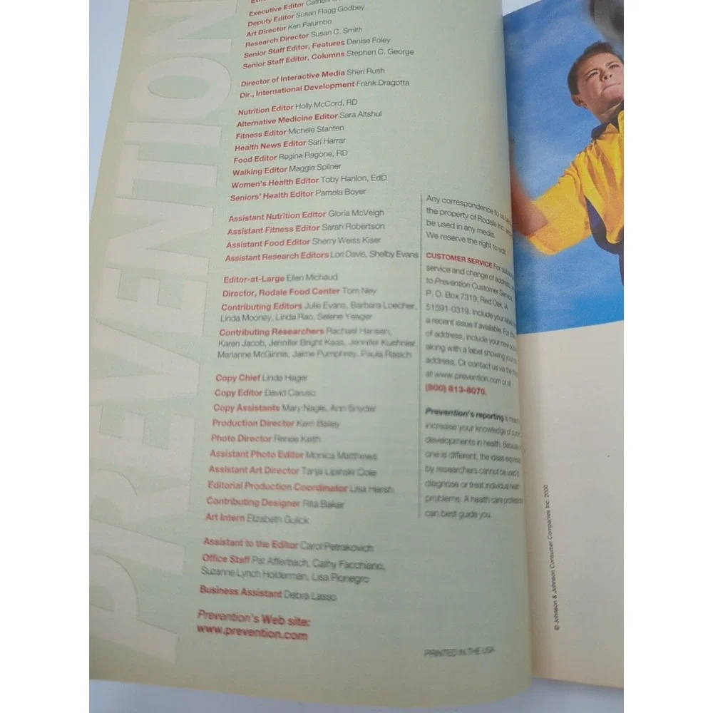 Prevention The Magazine For Better Health September 2000 50th Anniv Collector Ed